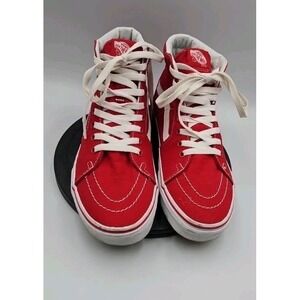 Vans SK8-Hi Red/White Men's 7.5 Women's 9